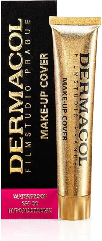 Dermacol Fond de Teint Haute Couvrance Mat, SPF 30, 30 g, Teinte 210 — Maquillage