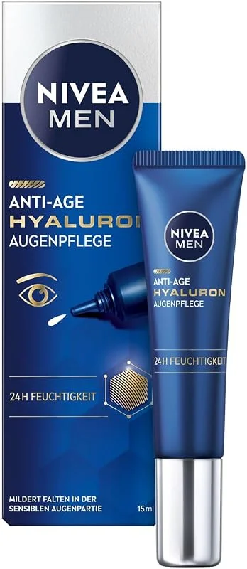 NIVEA MEN Crème contour des yeux anti-âge à l'acide hyaluronique - Contre les — Soin de la peau