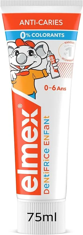 Elmex Dentifrice Bébé et Enfant 0-6 Ans, Anti-caries, 75 ml — Complements alimentaires