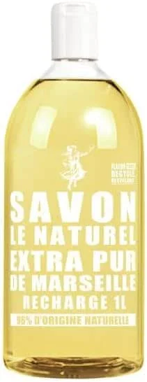 Savon Le Naturel Liquide Marseille Huiles Végétales Glycérine 1L — Maquillage