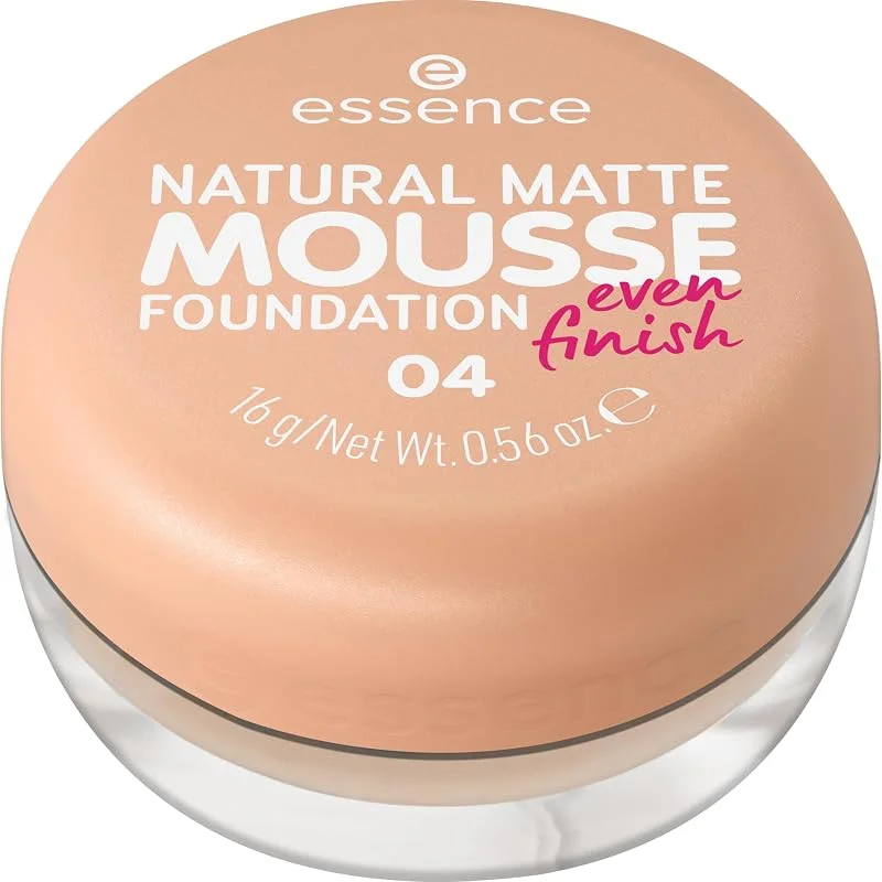 essence NATURAL MATTE MOUSSE FOUNDATION fond de teint, matifiant, couvrant, résultat — Maquillage