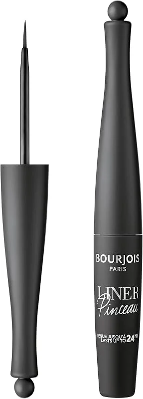 Bourjois Liner Pinceau Eyeliner Liquide Noir, 2, 5 ml – Couleur Intense, Tenue Longue — Maquillage