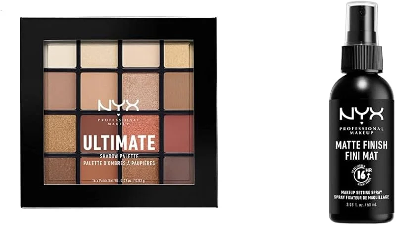 NYX Professional Makeup Palettes de Fards à Paupières Ultimate Shadow Palette, 16 — Maquillage