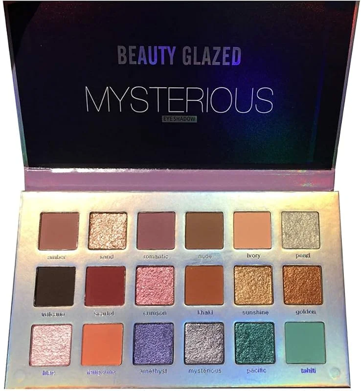 Beauty Glazed 18 couleurs chatoyante matte pigmentée paillettes de maquillage brillant Palette