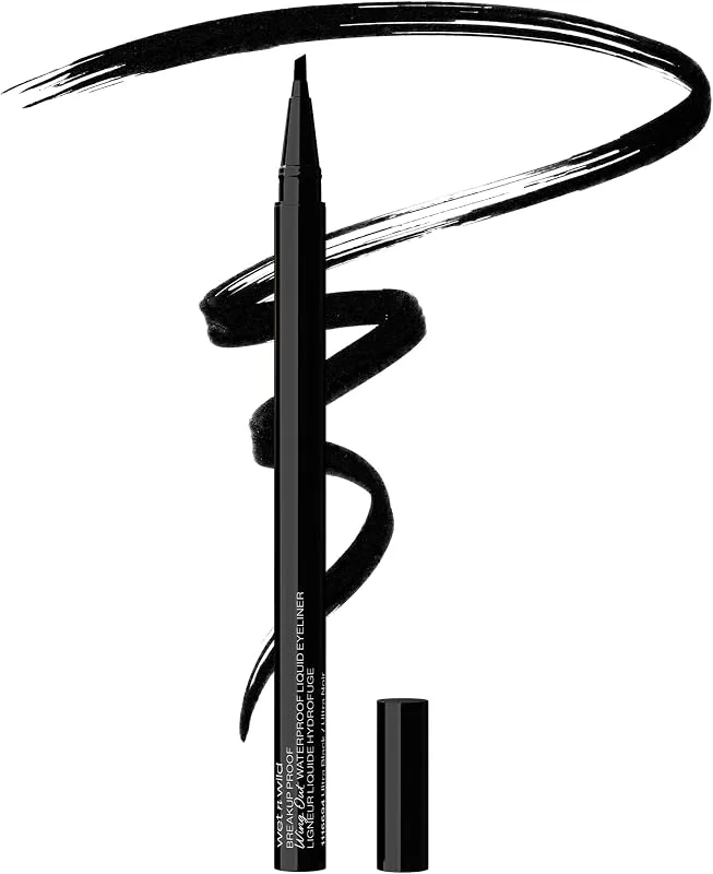 Wet n Wild Breakup Proof Wing Out Waterproof Eyeliner, Pinceau Biseauté pour Trait — Maquillage