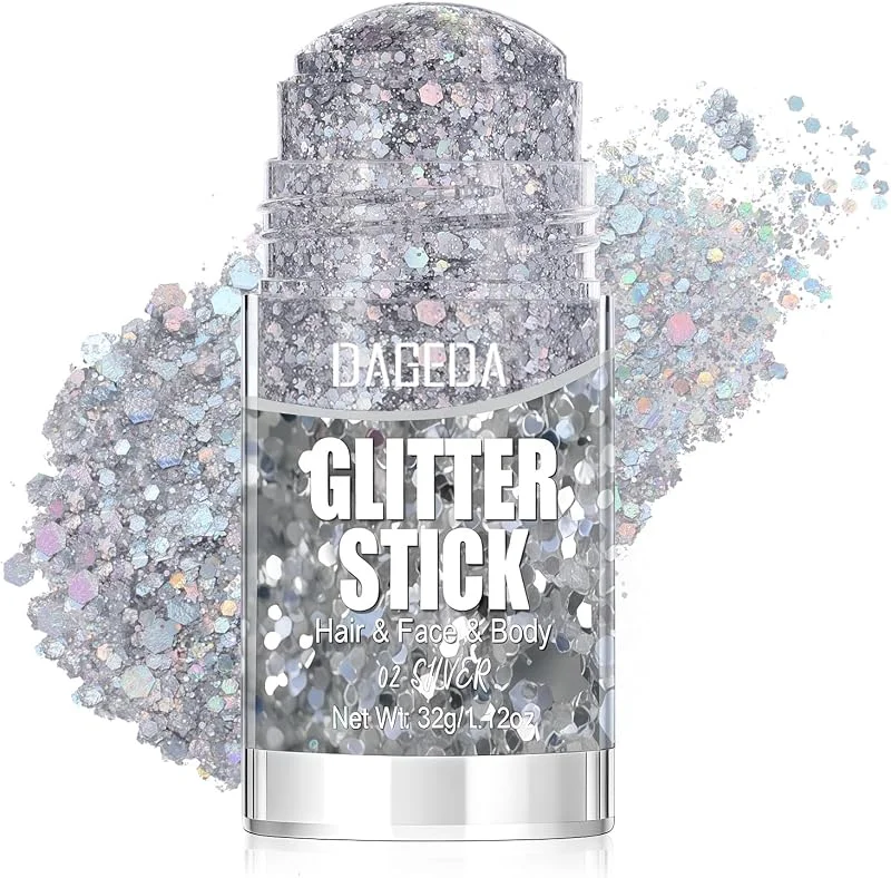 Prreal Paillettes Pour Visage Corps, Maquillage Étincelant Pour Cheveux