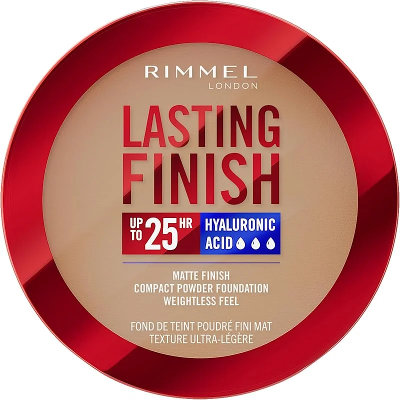 Rimmel Lasting Finish, 008 Soft Beige, Fond de Teint Compact, Fini Flouté, Fini Mat — Maquillage