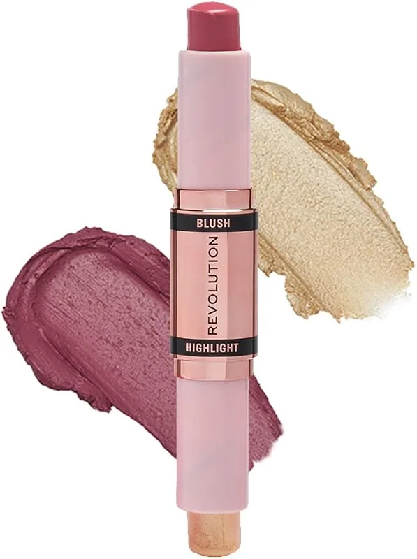Bâton fard à joues et illuminateur, Mauve Glow, Blusher et Surligneur pour le visage — Maquillage