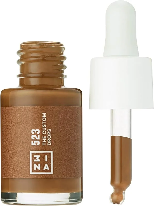 3INA MAKEUP - The Custom Drops 523 - Brun froid - Fond de Teint -Créateur De Teinte Sur — Maquillage