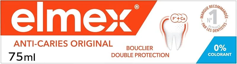 ELMEX - Dentifrice Elmex Anti-Caries Original 0% Colorants - Caries — Complements alimentaires
