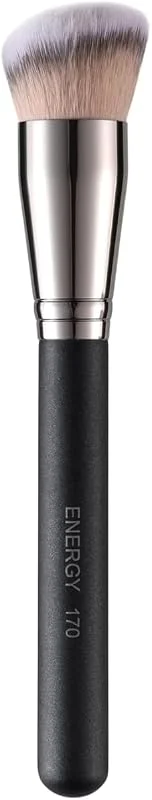 ENERGY 170 Grand Pinceau de Fond de Teint Biseauté pour Couvrance Lisse et Uniforme – Pinceau