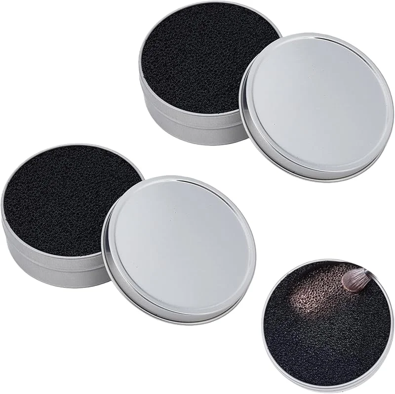 NICENEEDED 8 PCS Kit de Nettoyage pour Pinceaux de Maquillage 2 Nettoyeur de Pinceaux de Maquillage