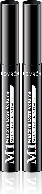 Lovren Mascara M1 Extra Volume, Volumisant et courbant sans nickel Parabène — Maquillage