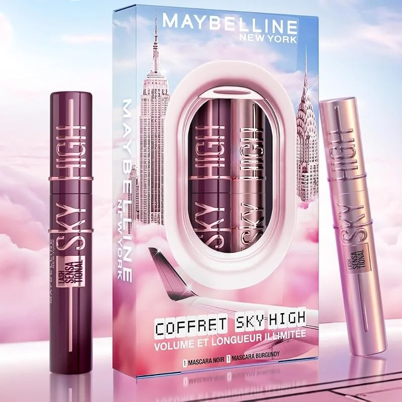 Maybelline New York Sky High Coffret 2 Mascaras Volume Longueur 7, 2ml — Maquillage