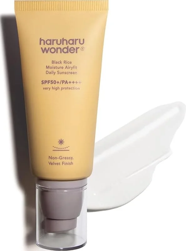 haruharu wonder Black Rice Moisture Airyfit Daily Sunscreen, Fini Velouté Non — Soin de la peau
