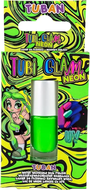 TUBAN Tubi Glam - Vernis à ongles enfant - Fille - Lavable à l'eau chaude - Goût amer — Maquillage