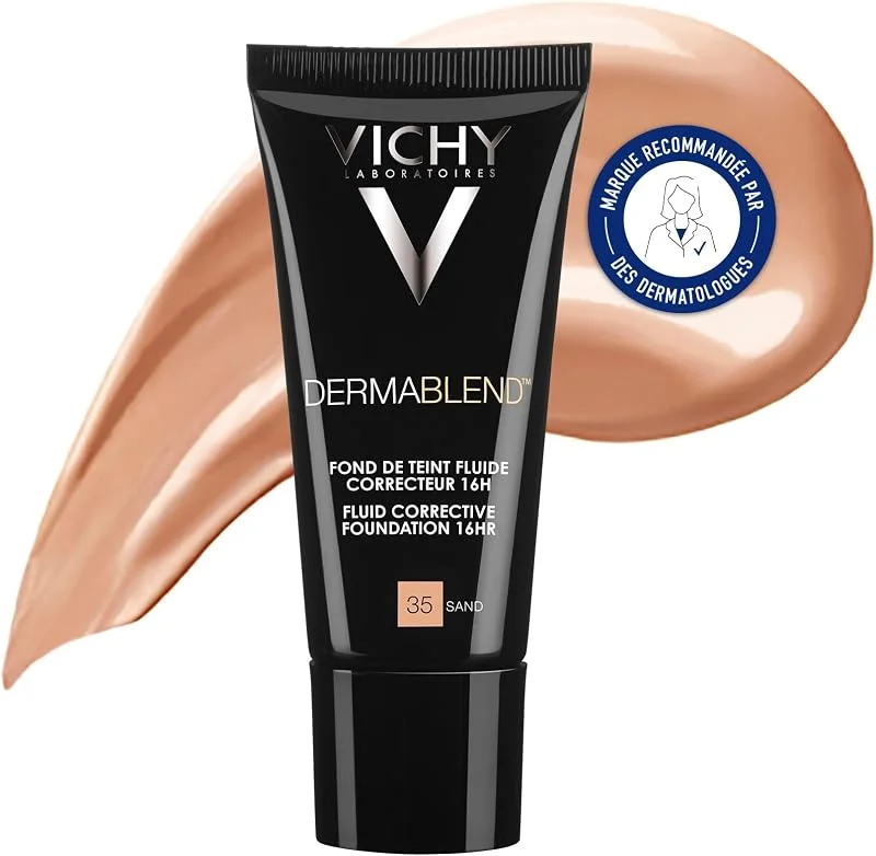 Vichy Dermablend Fond de Teint Fluide Haute Couvrance 35 Sable 30ml — Maquillage