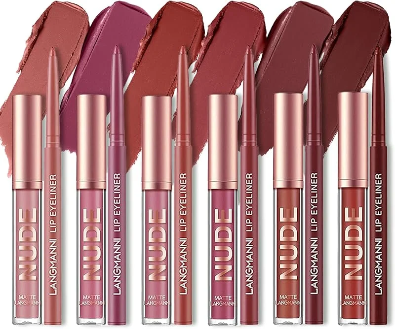 12Pcs Crayon À Lèvres Mat Et Ensemble De Rouge À Lèvres 24 Heures Nus Étanche Beauté Maquillage Kit