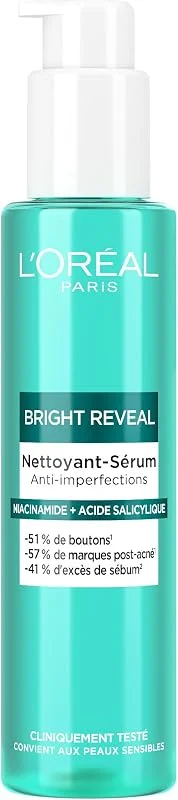 L'Oréal Paris Bright Reveal Nettoyant-Sérum Anti-Imperfections 150ml — Soin de la peau