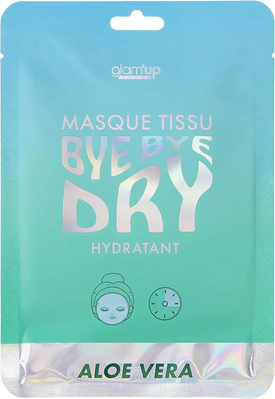 Glam'Up Paris - Masque Tissu Bye Dry - Hydrate et Calme - Tous types de Peaux — Soin de la peau