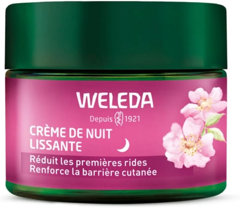 WELEDA - Crème de Nuit lissante Rose musquée + Thé blanc - 40 ml — Soin de la peau
