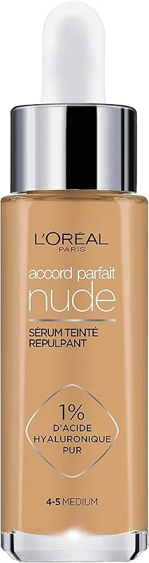 L'Oréal Paris Accord Parfait Sérum Teinté Repulpant Teinte 4-5 Medium 30ml — Soin de la peau