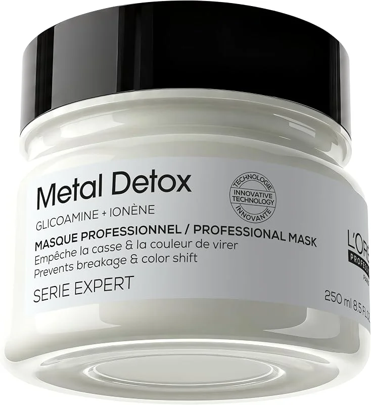 L'OREAL PROFESSIONNEL - Masque Metal Detox - Cheveux Secs & Abîmés - 250 ml — Soin de la peau