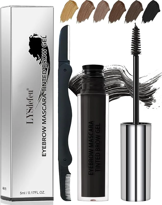 Gel Sourcils Waterproof Kit, Ébène Mascara Volume Teinte Longue Duree Femme — Maquillage