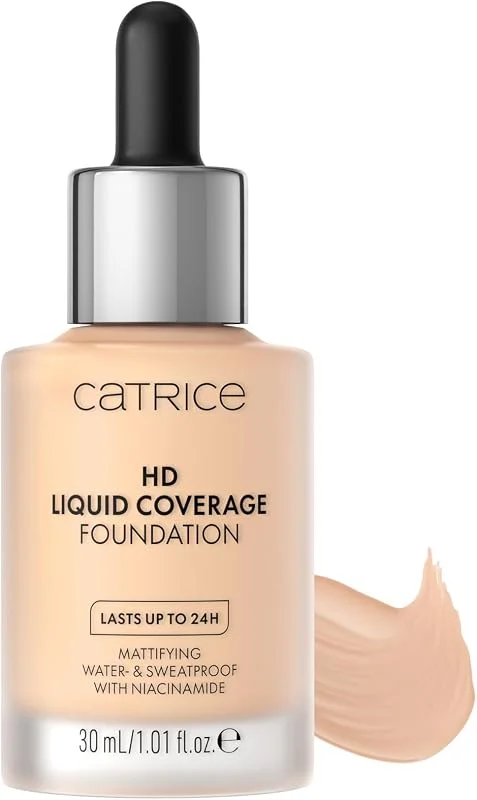 Catrice fond de teint 002 HD Liquid Coverage Foundation 002-30 ml — Maquillage