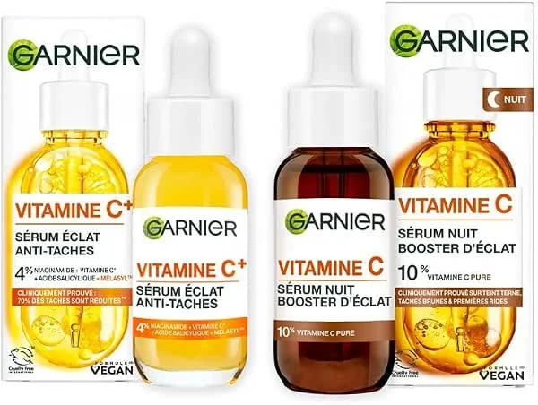 Garnier Coffret Duo Sérums Vitamine C Jour & Nuit Éclat Visage 2x30ml — Soin de la peau