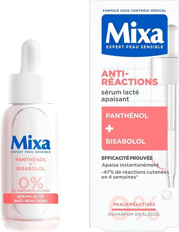 MIXA Sérum Apaisant Anti-Réactions Peaux Réactives Sans Parfum 30ml — Soin de la peau