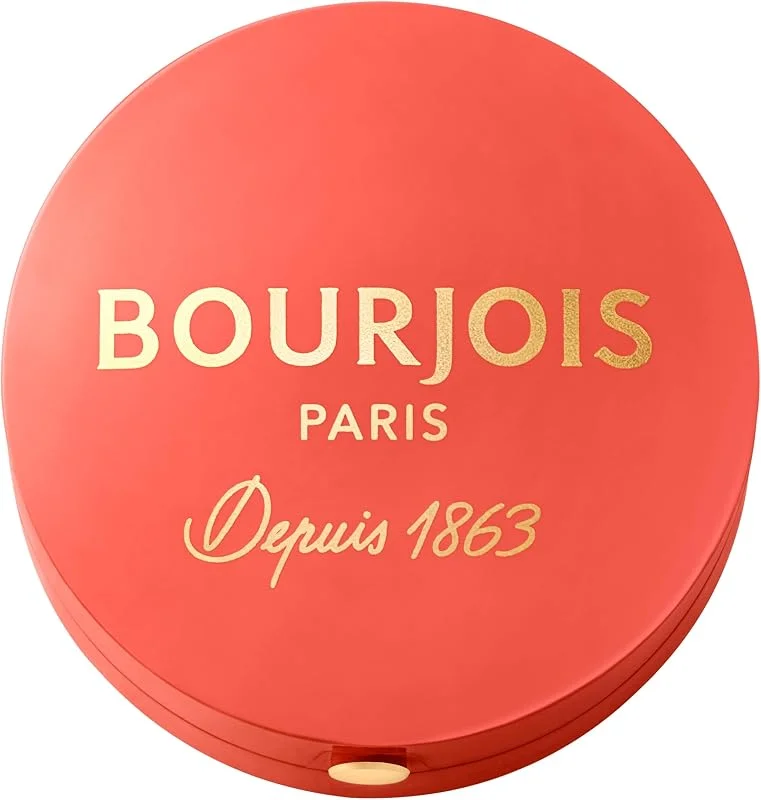 Bourjois Petite Boîte Ronde Blush, 18 Rouge ravissant, tient toute la journée, aspect — Maquillage