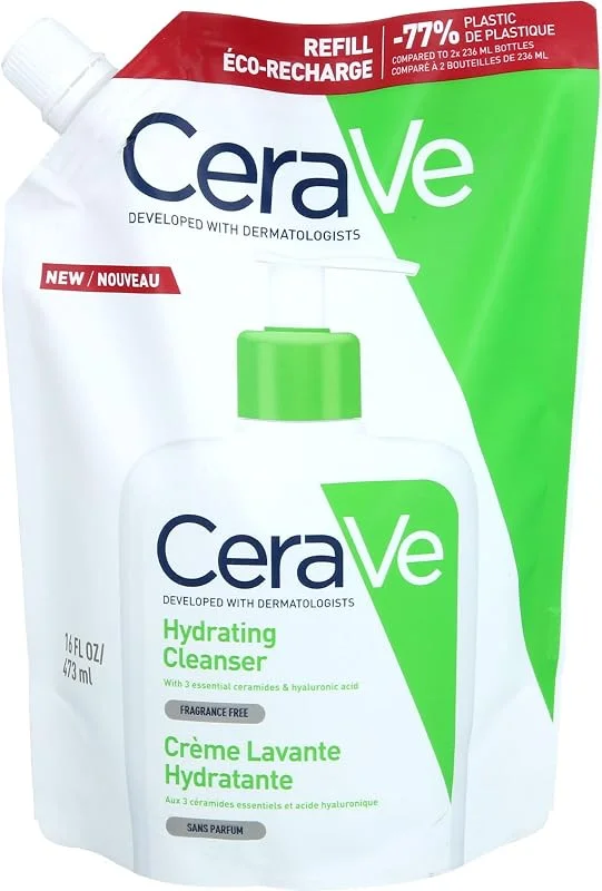 CeraVe - Crème Lavante Hydratante 236ml + Lait Hydratant 20ml, Crème Lavante — Soin de la peau
