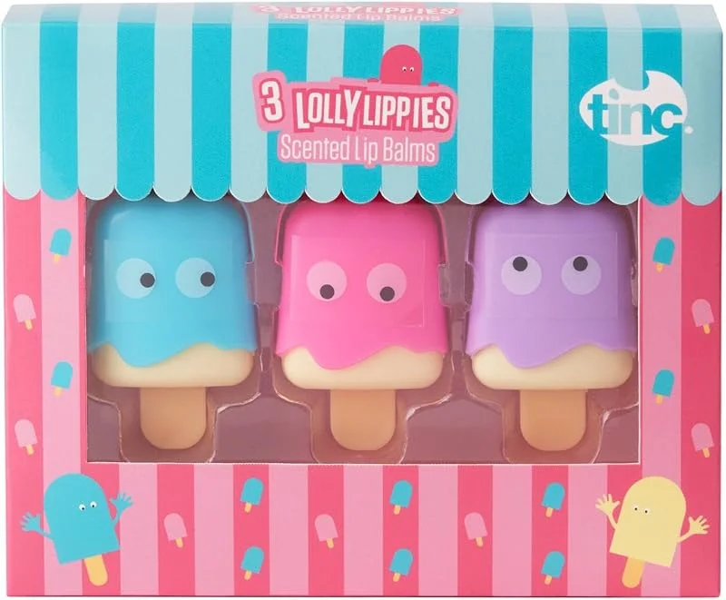 Tinc - Trio de Baumes à Lèvres Sucettes Glacées - Soins Hydratants aux Parfums Bonbon — Maquillage