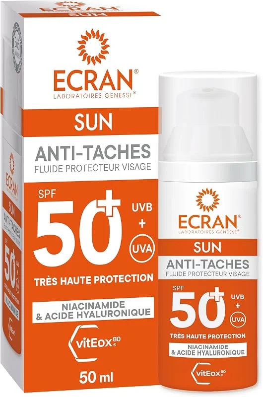 ECRAN® - Crème Solaire Visage - Haute Protection - Technologie vitEox80 - Vitamine — Soin de la peau