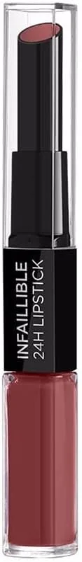 Maybelline Infaillible Rouge à Lèvres Duo 24H 801 Toujours Toffee — Maquillage