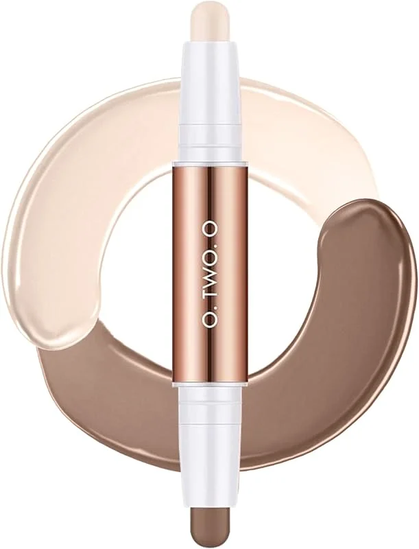 2 en 1 Contour Foundation Stick Double Head Contour Pen Surligneurs Crayon de contour — Maquillage