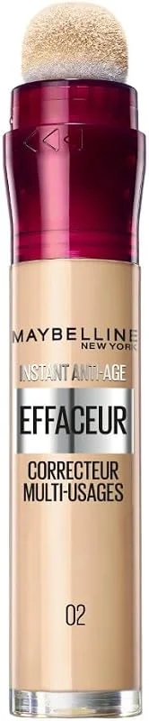 Maybelline New York Instant Effaceur Anti-Cernes Beige Nu 02 6, 8ml — Maquillage