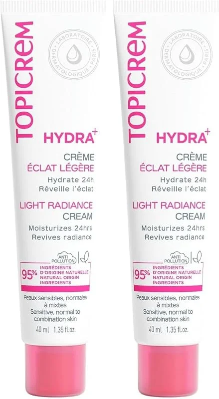 Topicrem - HYDRA+ Crème Hydratante Éclat Légère pour Peaux Sensibles, Normales à — Soin de la peau