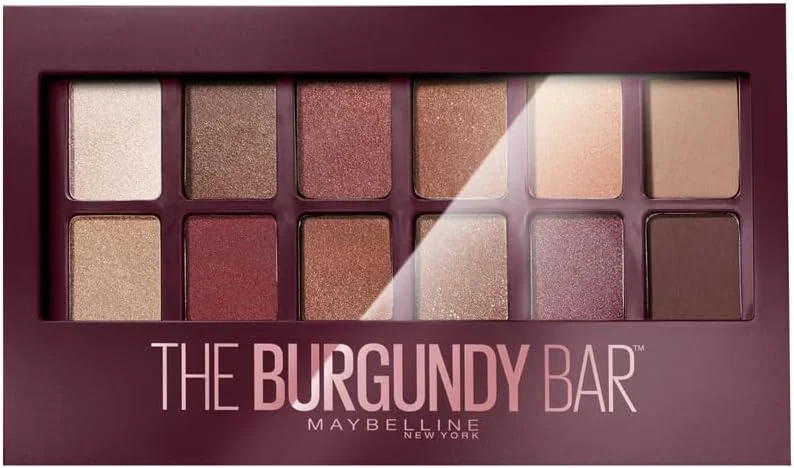 Maybelline New York Palette Fards Paupières Burgundy Bar 12 Couleurs — Maquillage