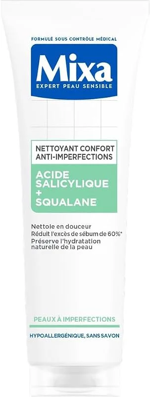 Mixa Nettoyant Confort Anti-Imperfections Acide Salicylique 150ml — Soin de la peau