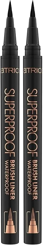 Catrice Cosmetics Superproof Brush Liner Waterproof Pinceau Eyeliner, Longue durée — Maquillage