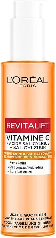 L'Oréal Paris Revitalift Clinical Crème Mousse Nettoyante Vitamine C 150ml — Soin de la peau