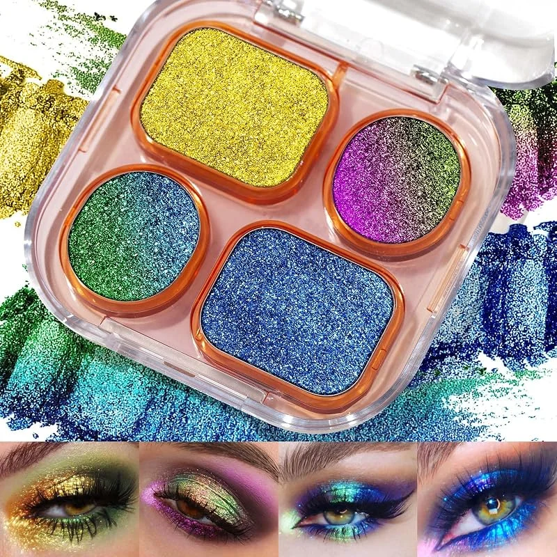 UCANBE Fard a Paupiere Multichrome Chameleon Palette Maquillage Yeux