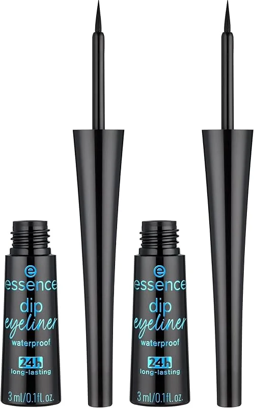 Essence - Eyeliner Waterproof Dip Eyeliner 24h - 01 Black (Lot de 2) — Maquillage