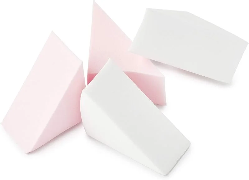 Manicare Éponge cosmétique sans latex – 4 pièces Éponge triangulaire pour fond de — Maquillage