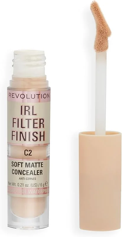 Makeup Revolution, Correcteur de teint IRL, couvrance moyenne à complète, C2, 6g — Maquillage