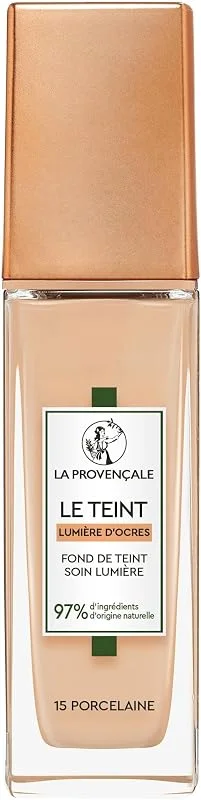 La Provençale Fond de Teint Soin Lumière Couvrance Moyenne 15 Porcelaine 30ml — Maquillage