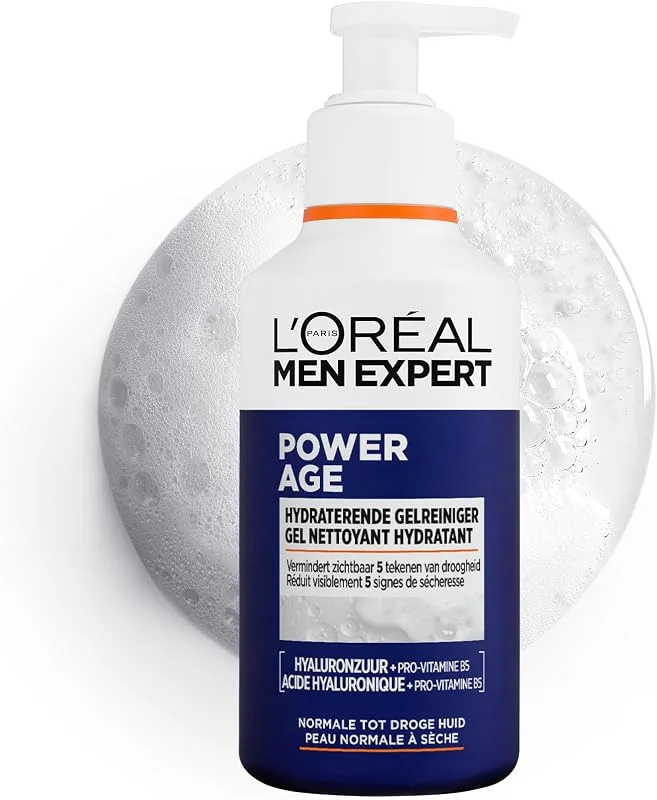 L'Oréal Paris Men Expert Gel Nettoyant Power Age Acide Hyaluronique 260ml — Soin de la peau