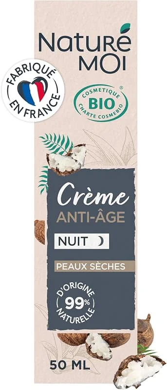Naturé Moi - Crème Visage Nuit Anti-Âge - Aloe Vera, Karité, Moringa - 50ml — Soin de la peau